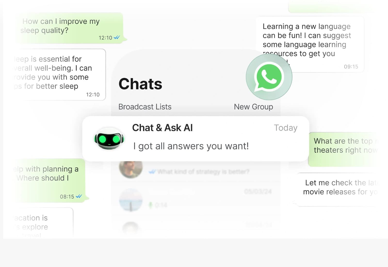 WhatsApp AI Chatbot — Conversation View